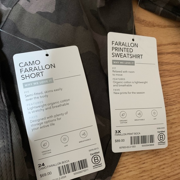 Athleta set. 3x and 24.  Matching. NWT - Picture 2 of 2